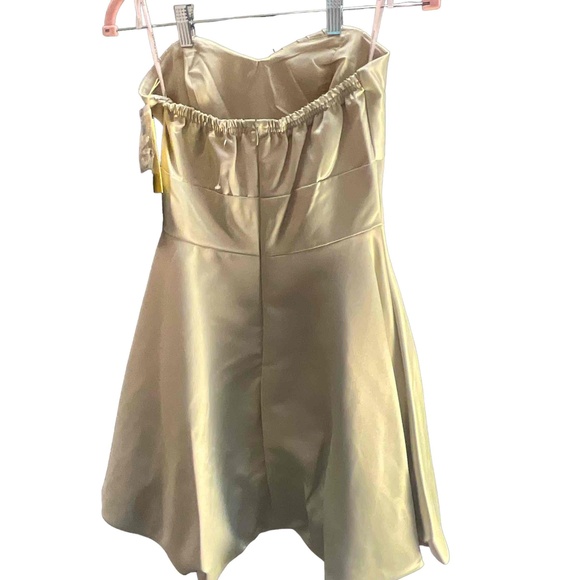 Narianna Womens Sage Green Strapless Sweetheart Pleated Homecoming Dress XS - Picture 3 of 10